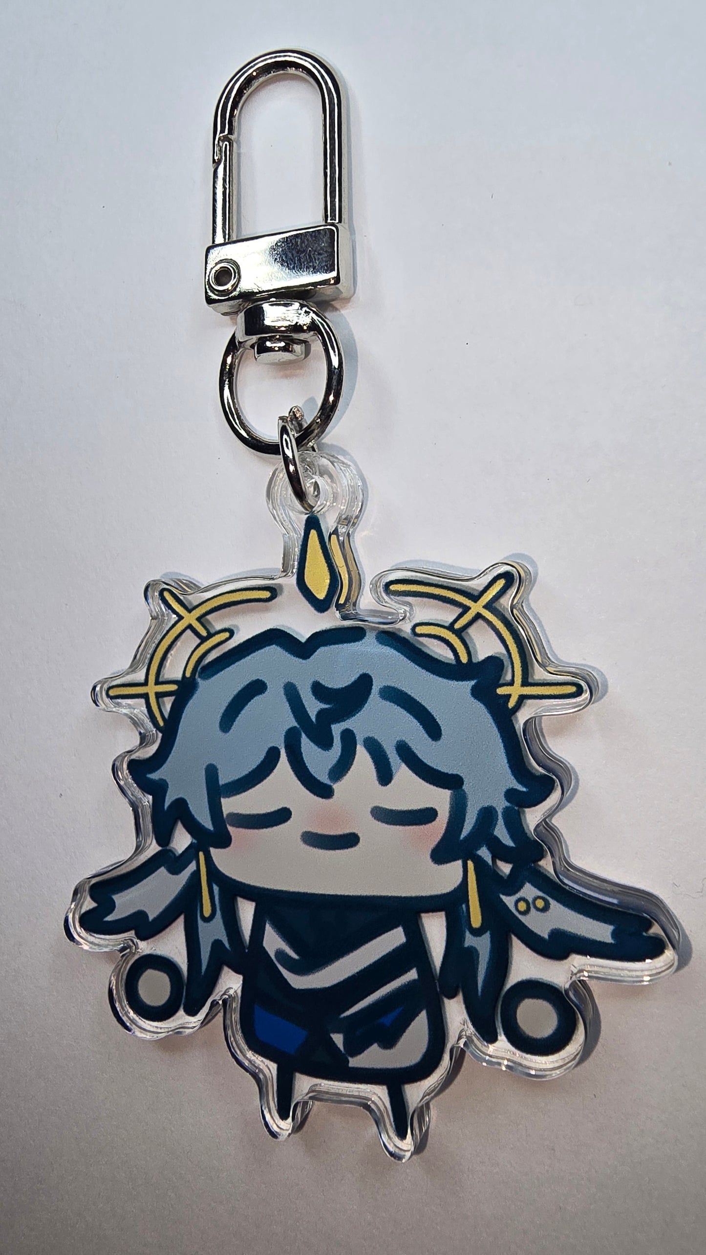 Winged and haloed boy - Keychain