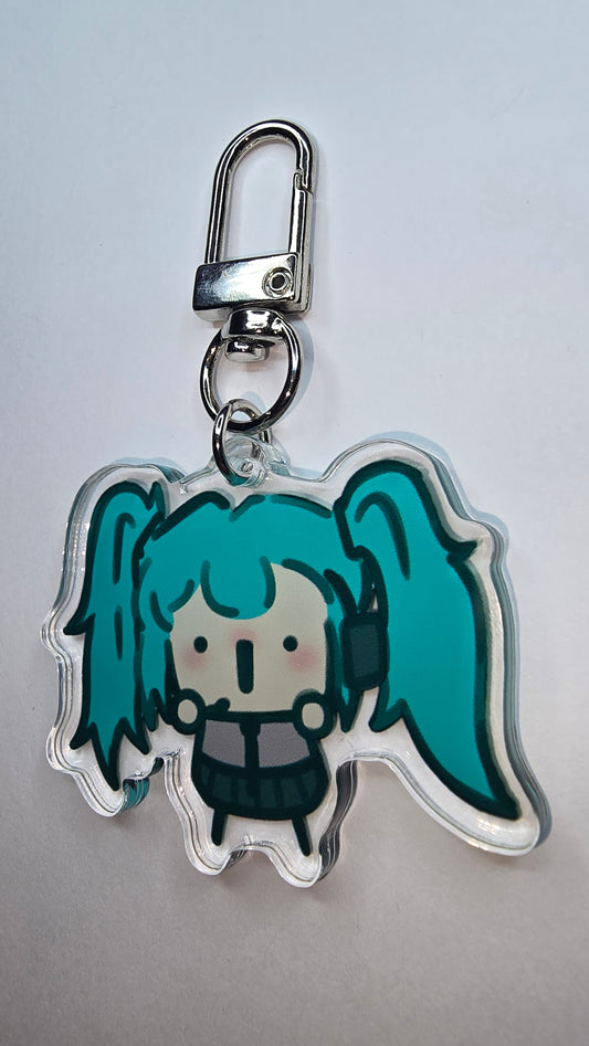 Hatsune Miku from Vocaloid - Keychain